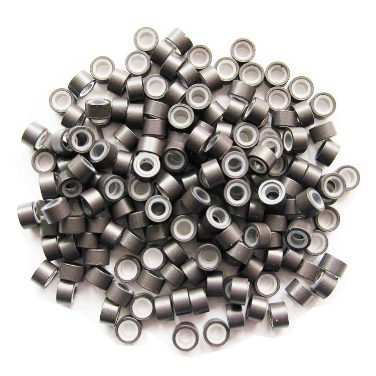 3mm Micro Beads Silicone Lined Aluminum Micro Links for Hair Extensions