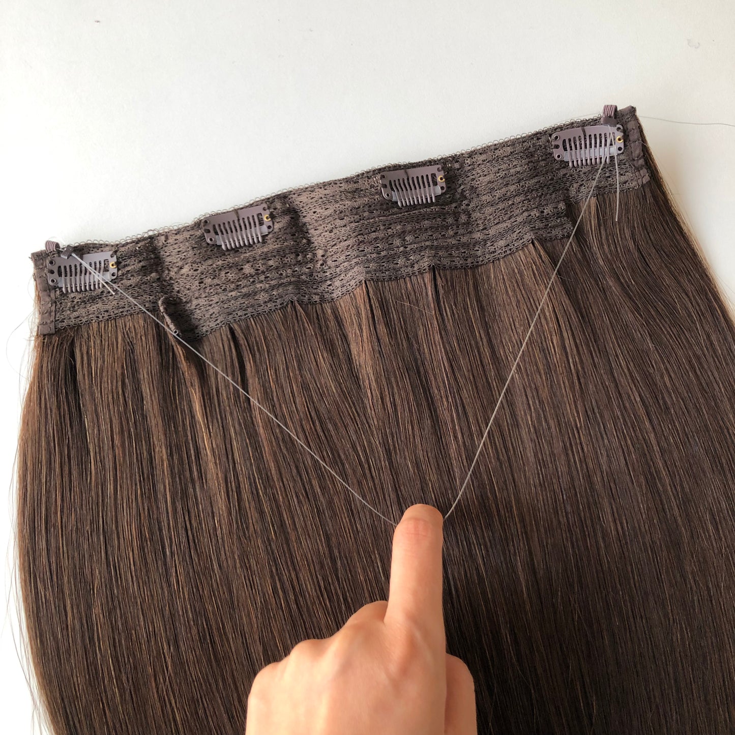 Halo Hair Easy to Install on Your Hair 100% Human Hair Extensions 14inch to 30inch available