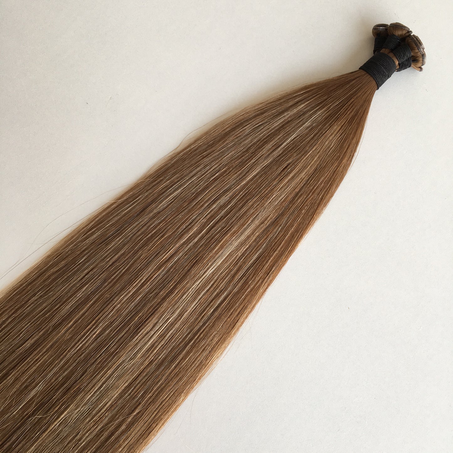 22inch 100g 5 wefts B6/22 Chestnut Blonde Golden Brown Honey Brown Genius Wefts In Stocks 100% Human Hair Double Drawn No Tangle No Shed Cuticle Intact