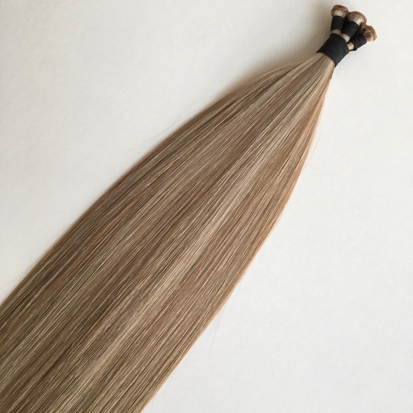 22inch 100g 5 wefts P9A/60 Pale Ash Blonde Genius Wefts In Stocks 100% Human Hair Double Drawn No Tangle No Shed Cuticle Intact