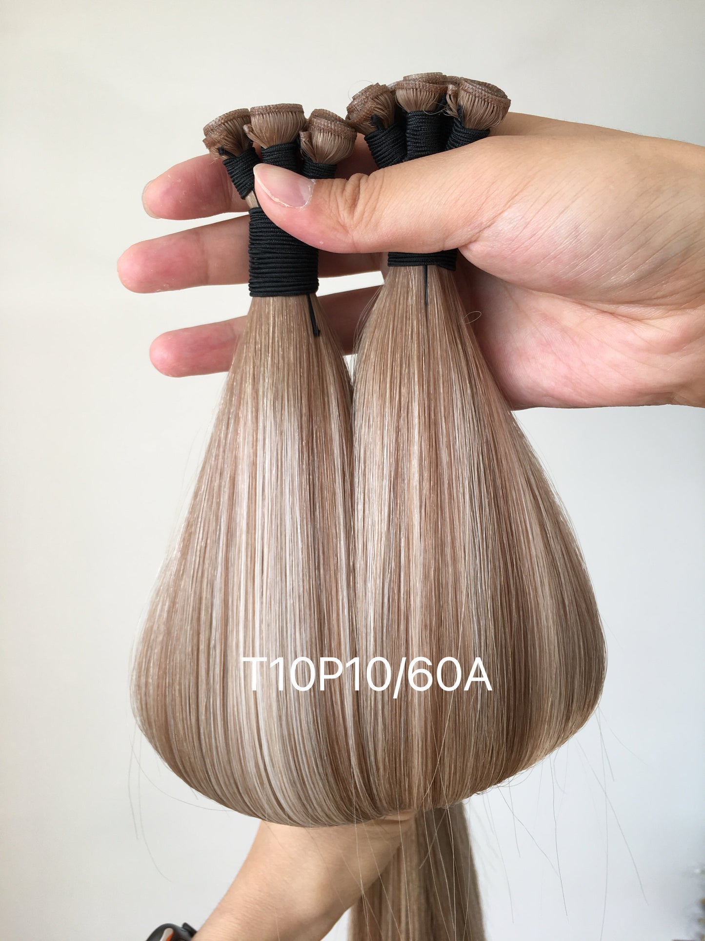 22inch 100g 5 wefts B10/60A Strawberry Blonde Genius Wefts In Stocks 100% Human Hair Double Drawn No Tangle No Shed Cuticle Intact