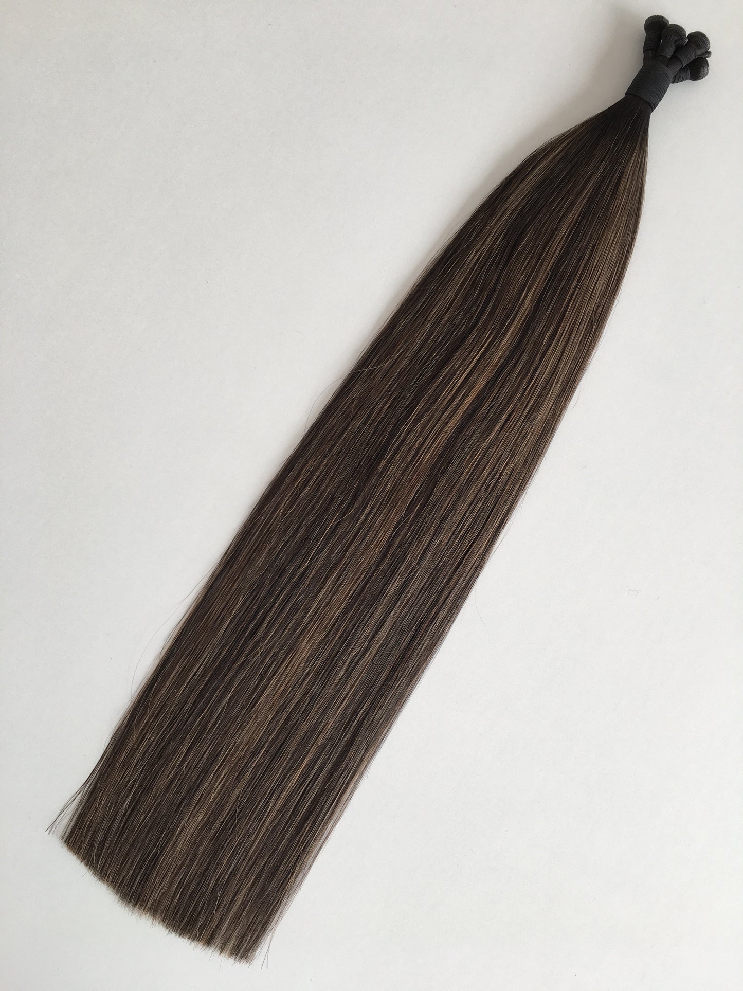 22inch 100g 5 wefts T1B-P1B/10 Chocolate Brown Genius Wefts In Stocks 100% Human Hair Double Drawn No Tangle No Shed Cuticle Intact