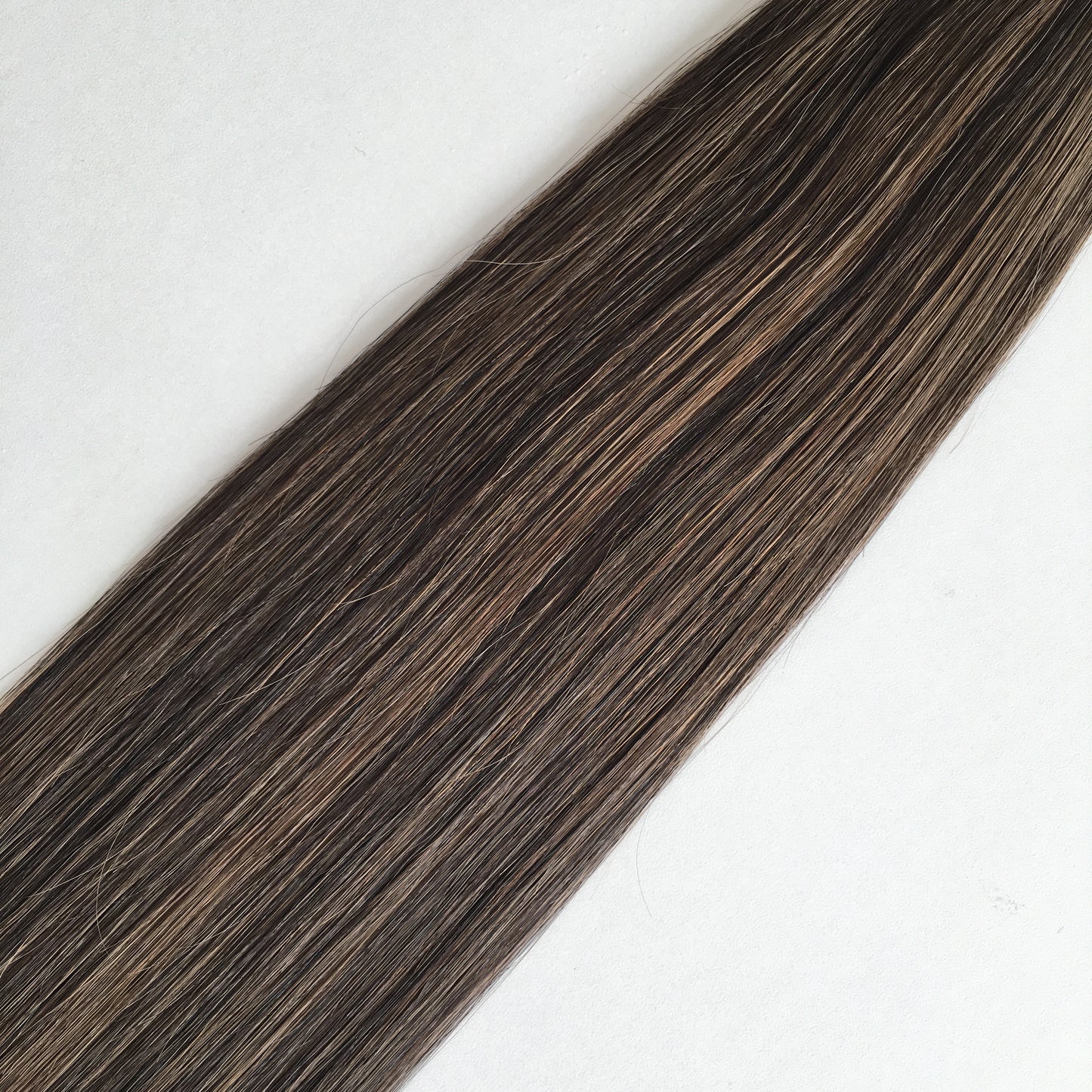 22inch 100g 5 wefts T1B-P1B/10 Chocolate Brown Genius Wefts In Stocks 100% Human Hair Double Drawn No Tangle No Shed Cuticle Intact