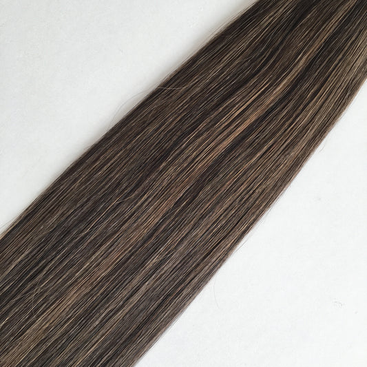 Ready to Ship 22inch 100g 5 wefts T1B-P1B/10 Chocolate Brown Genius Wefts 100% Human Hair Salon Supply
