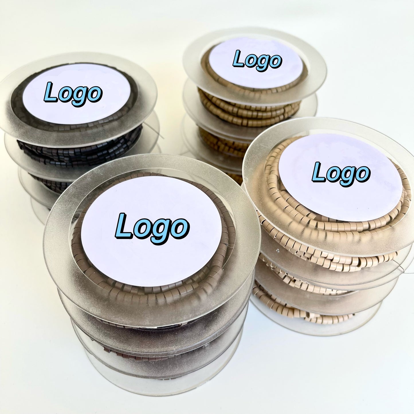 Pro-loaded Silicone Lined Micro Beads 7 Colors are Available 1000 Pieces One Roll