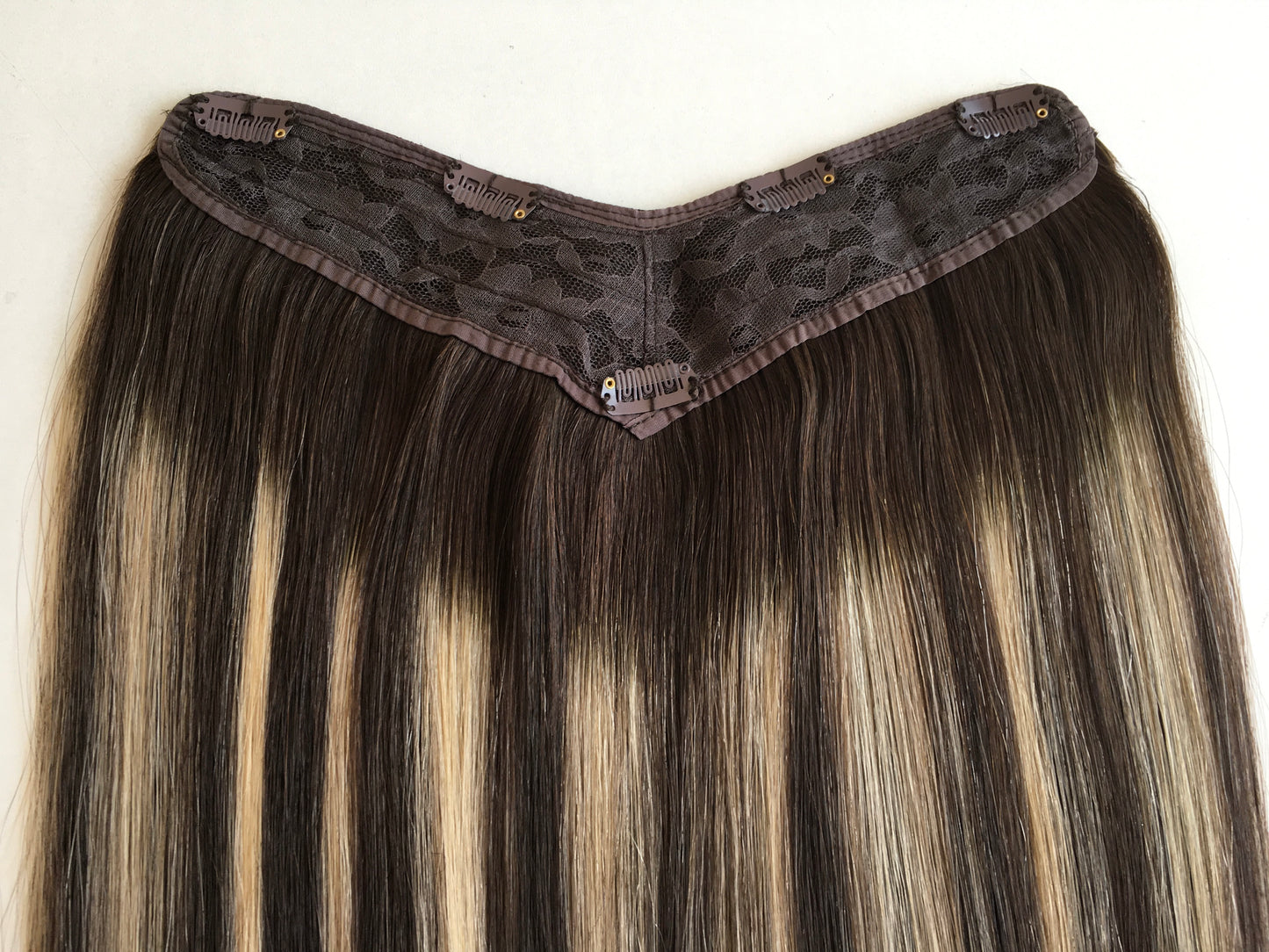 V Shape Clip in hair -- 24inch 150g B2/22 V shape clip in Human Hair Easy to apply and remove on your own