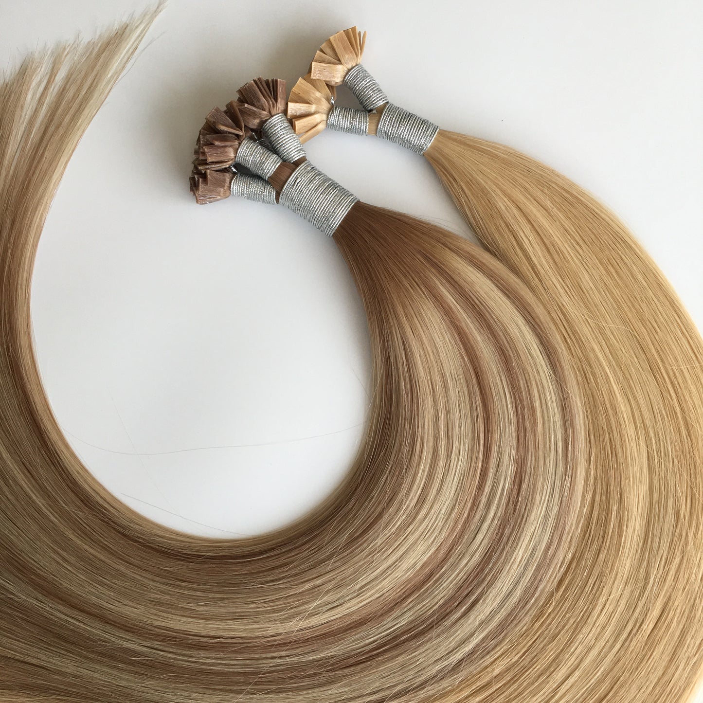 Keratin Bonds Wholesale Russian Virgin Hair Double Drawn Pre bonded K Tip Hair Extensions