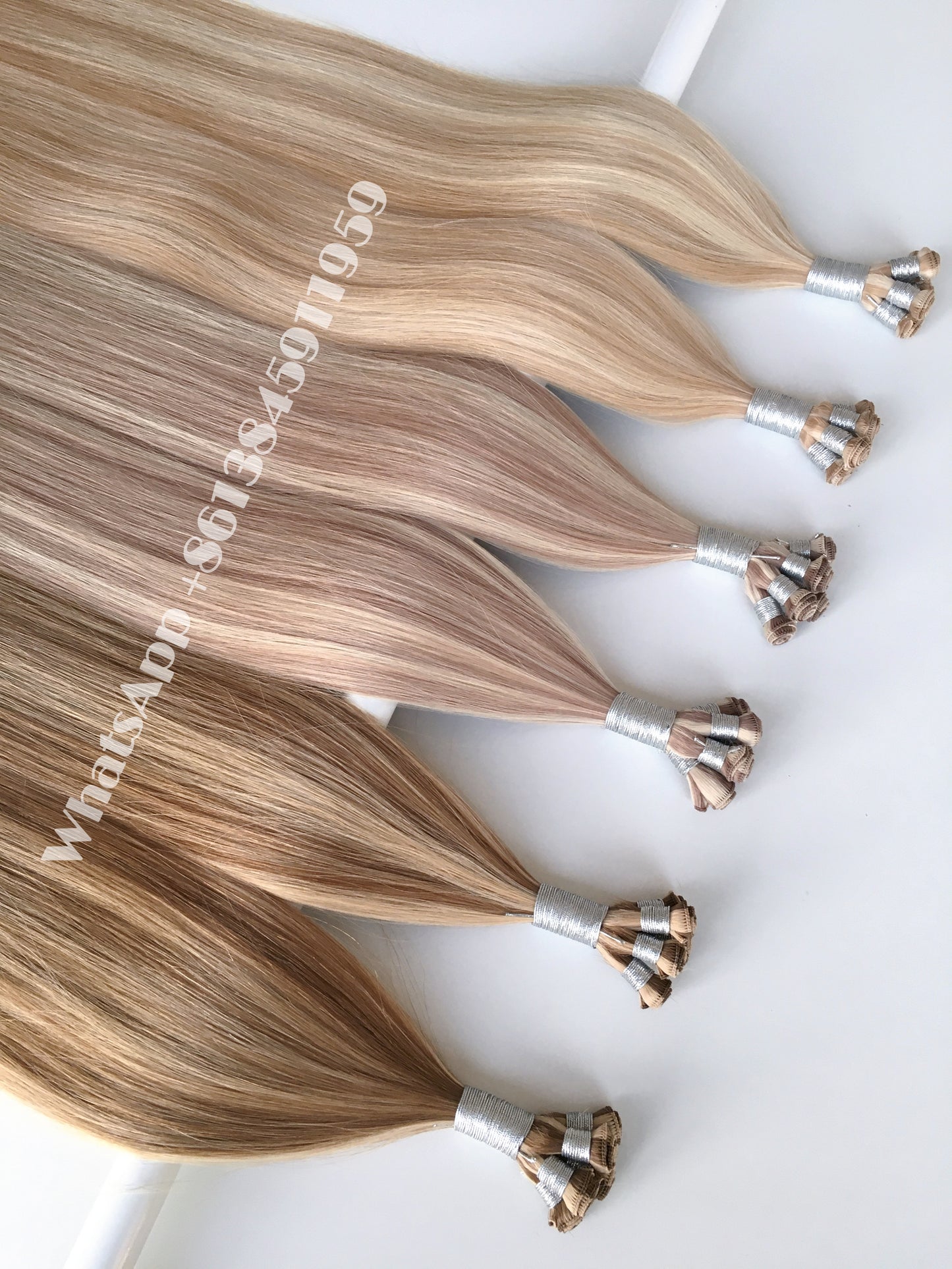 Hand Tied Wefts Accept Customized Orders Contact WhatsApp +8613845911959
