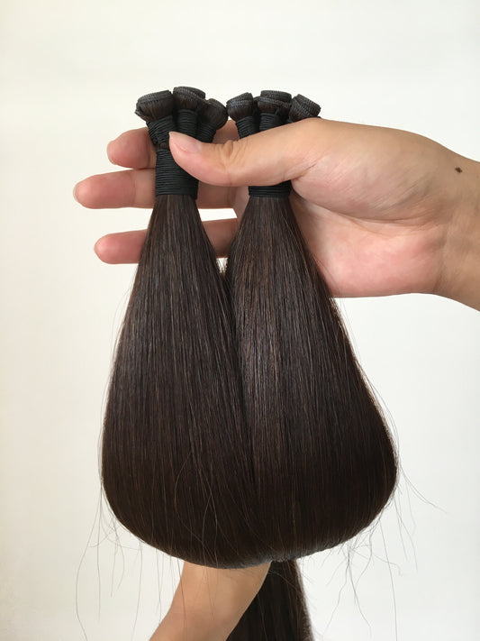 22inch 100g 5 wefts #2 Dark Brown Genius Wefts In Stocks