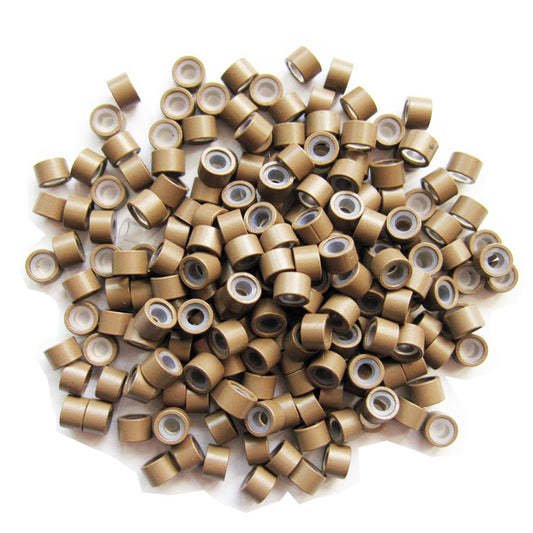 3mm Micro Beads Silicone Lined Aluminum Micro Links for Hair Extensions