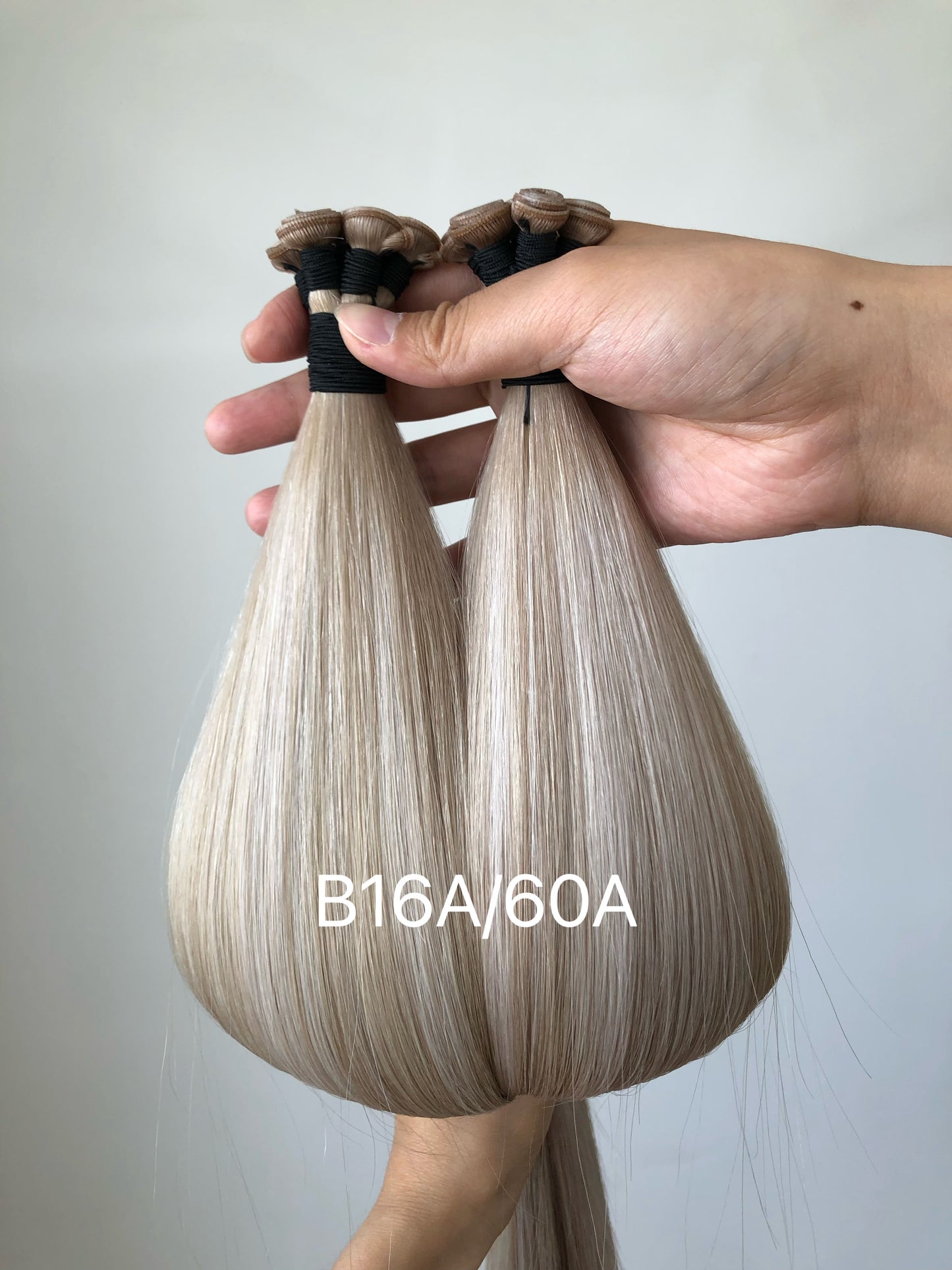 Genius Wefts 100g 22inch B16A/60A Rooted Ash Blonde Human Hair