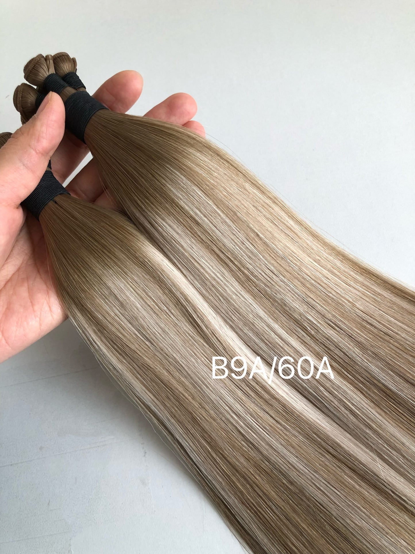 Ready to Ship 22inch 100g 5 wefts B9A/60A White Truffle Balayage Highlights Genius Wefts 100% Human Hair Raw Hair