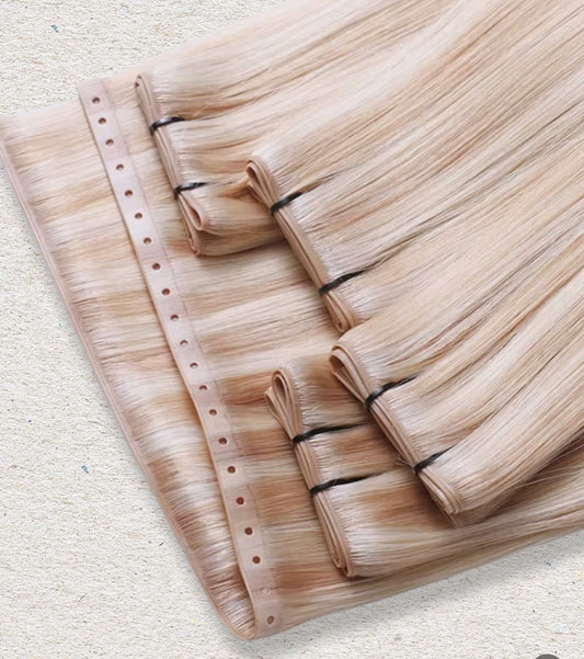 Invisible Butterfly Wefts XO Wefts No Glue Heat 14inch to 30inch Hair Available No tangle No Shed Russian Hair
