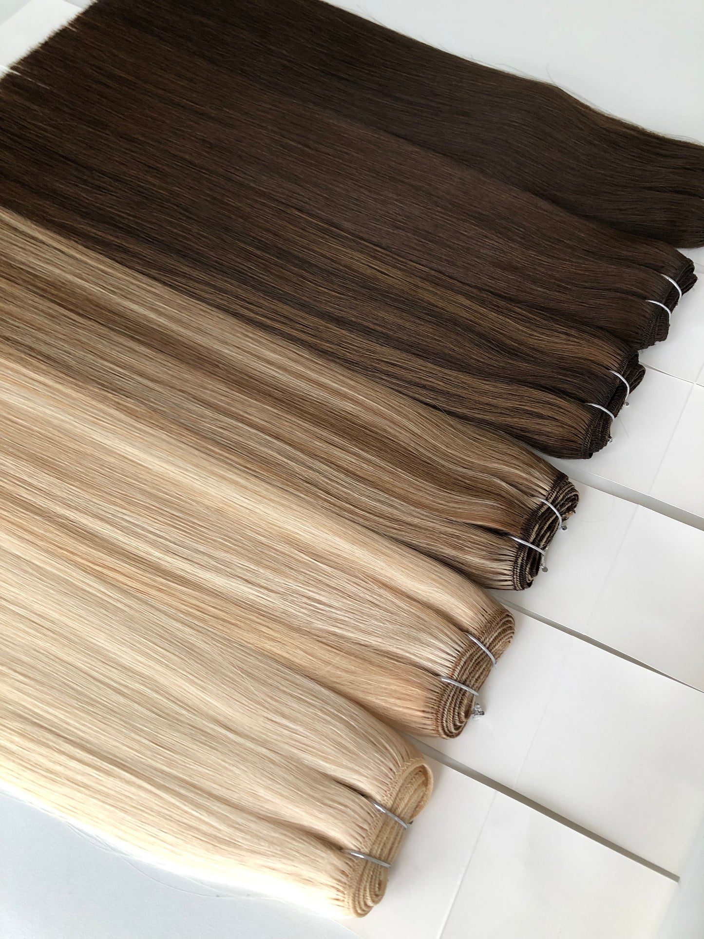 Add Volume and Length -- Machine Wefts Volume Wefts Double Drawn Russian Hair with Cuticle Intact