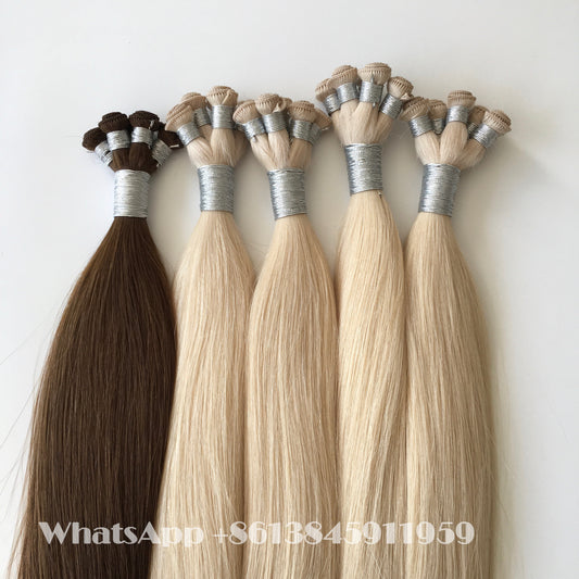 Hand Tied Wefts Accept Customized Orders Contact WhatsApp +8613845911959